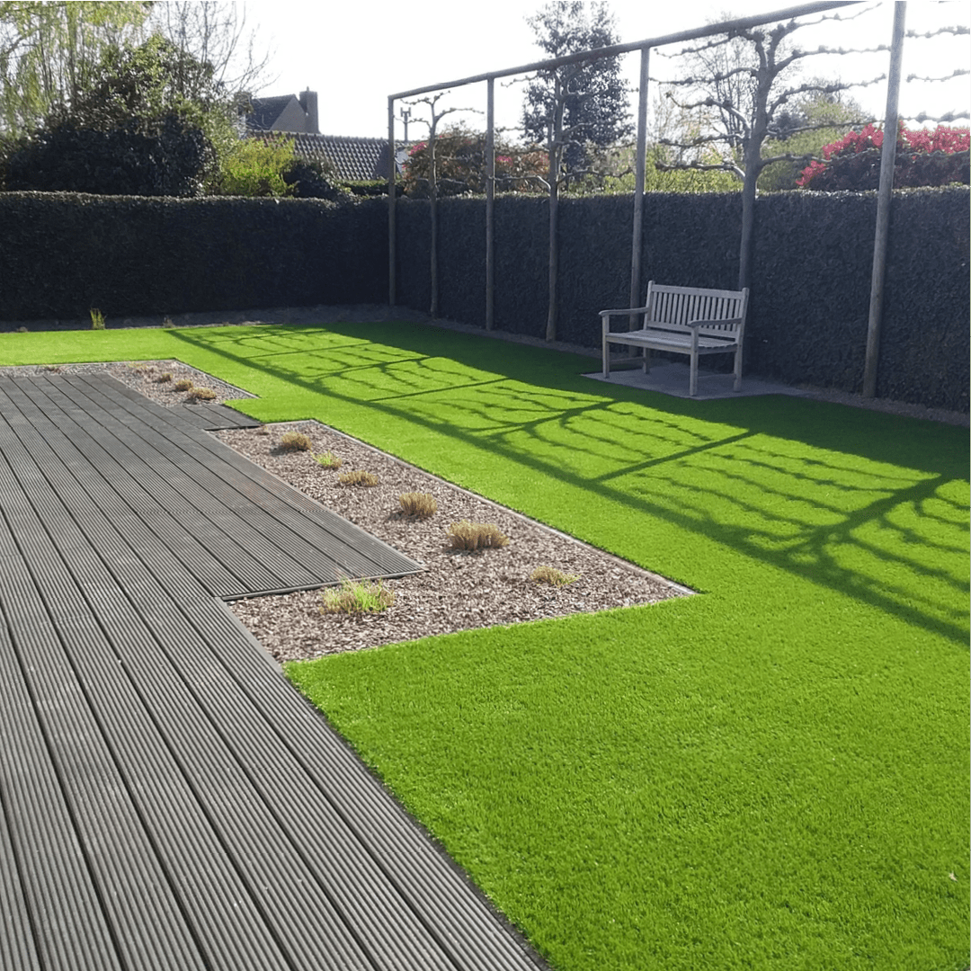 Kunstgras in tuin