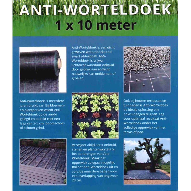 detail product anti-worteldoek van 2 op 5 m - Jatu.be webshop tuin- en bodemproducten