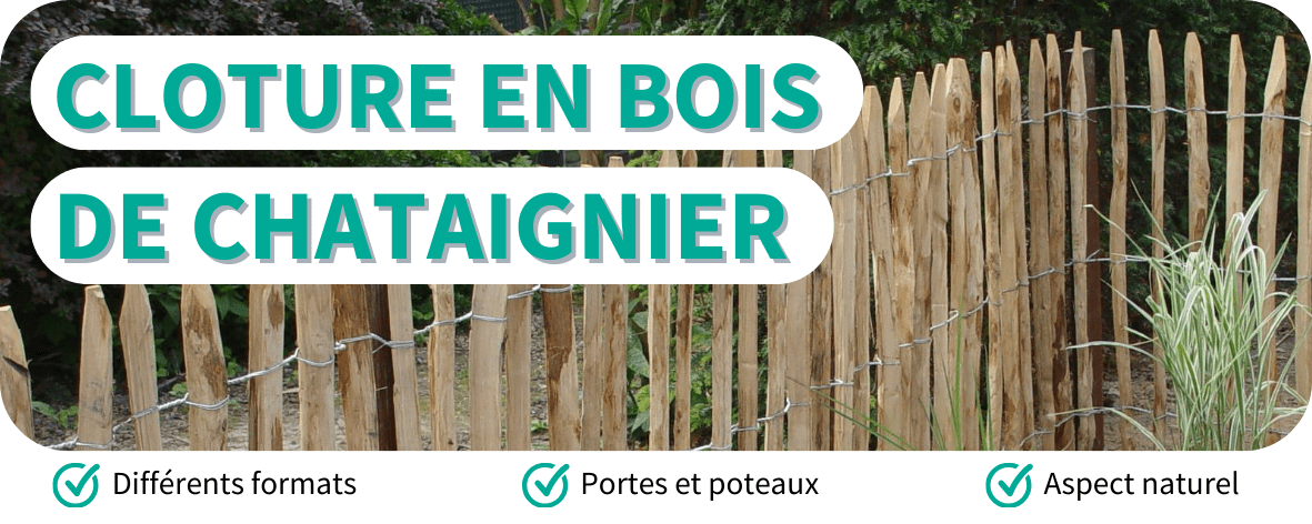 Acheter Clôture en bois de châtaignier - Jatu.be